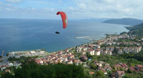 ordu Kordon tepede yamaç paraşütü